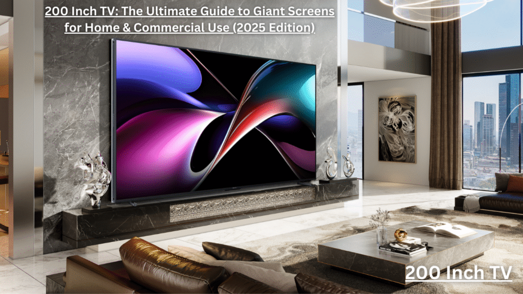200 Inch TV: The Ultimate Guide to Giant Screens for Home & Commercial Use (2025 Edition) 200 inch TV