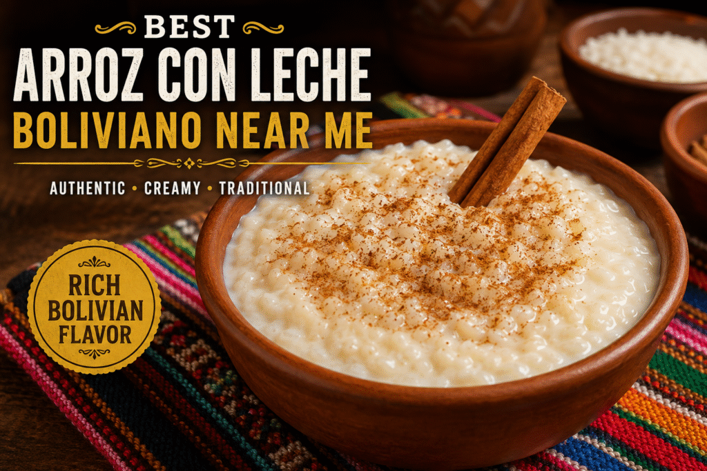 best arroz con leche boliviano near me
